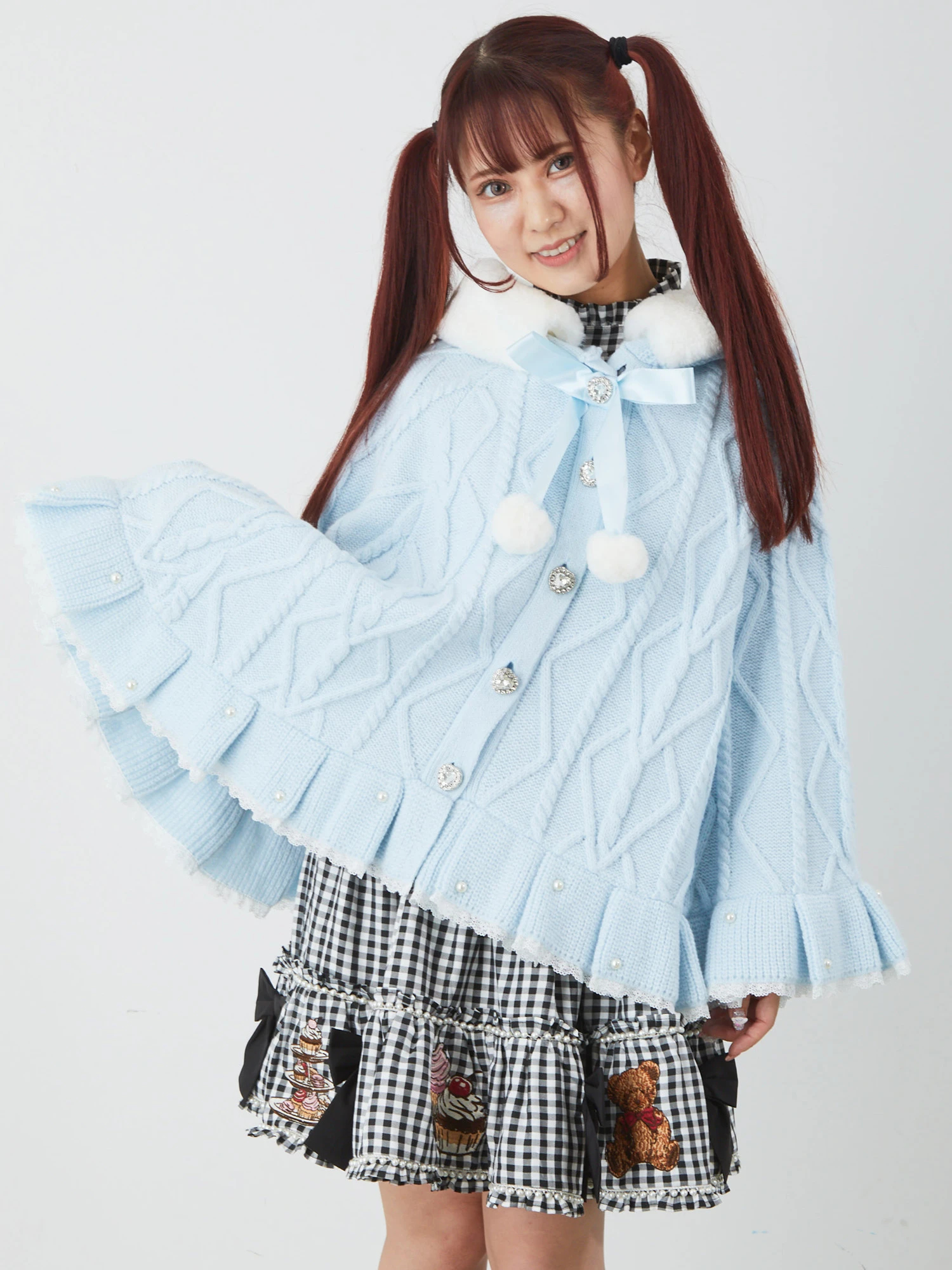 BETTY'S BLUE 平成レトロ y2k ポンチョ風 ボアコート 98 BETTY'S BLUE