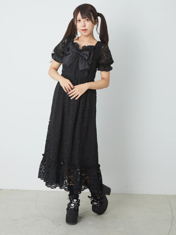 レースリボンロングワンピース - Ank Rouge(アンクルージュ)の