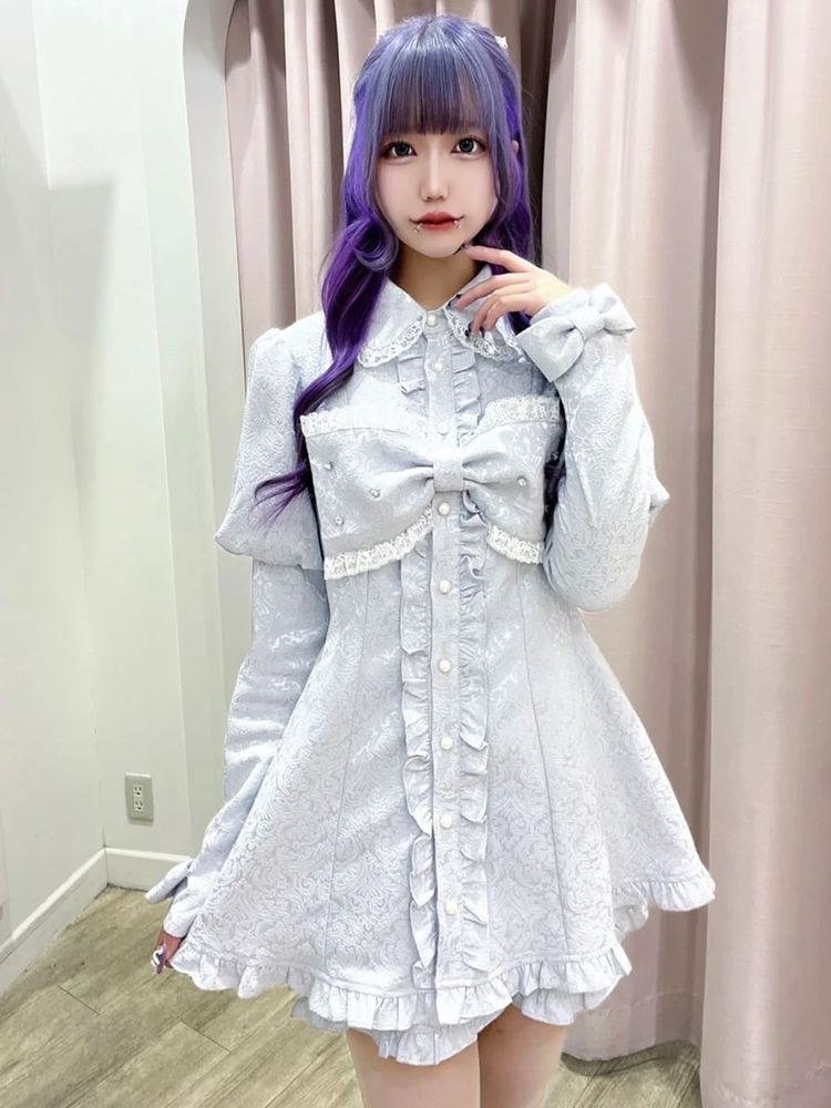 リボンジャガードセットアップ - Ank Rouge(アンクルージュ)の