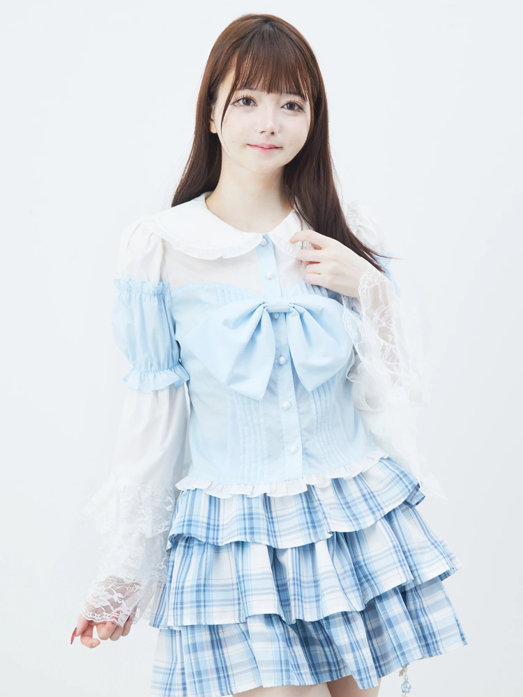 Bigリボン姫袖ブラウス - Ank Rouge(アンクルージュ)のシャツ