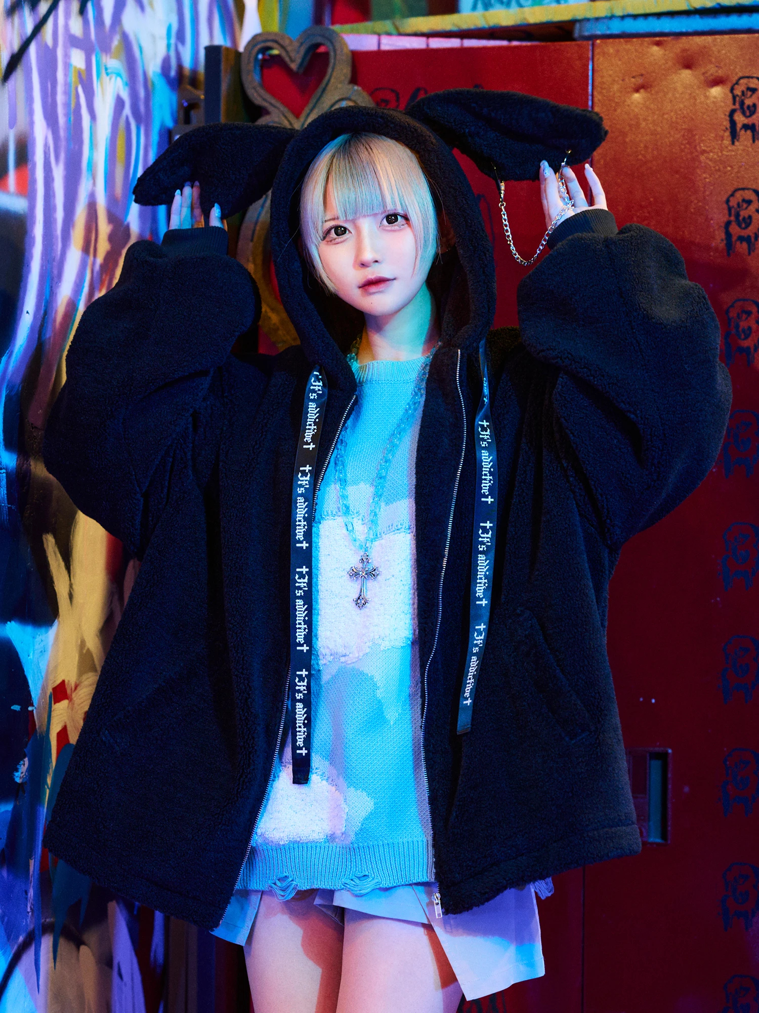 うさちゃんボアアウター - Jamie エーエヌケー(ジェイミーエーエヌケー