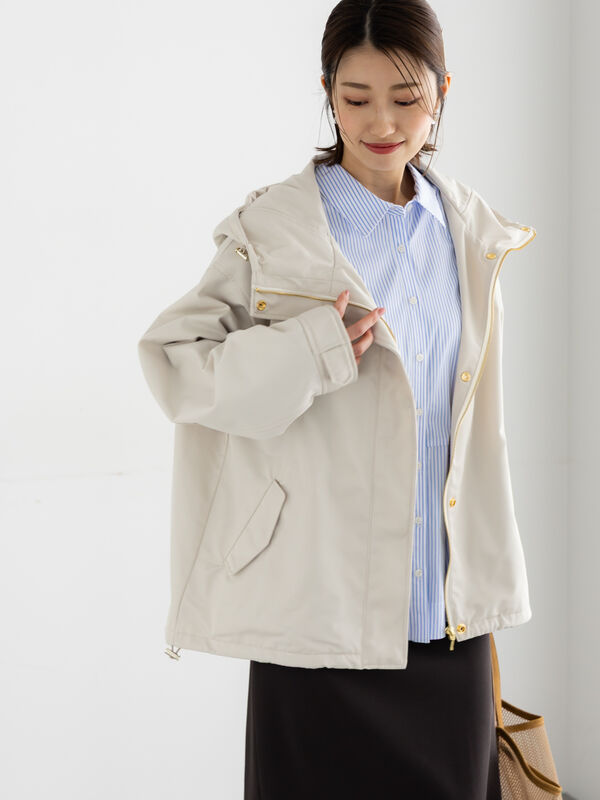 マウンテンパーカー（ネイビー/アイボリー/アウター/ブルゾン ）| Te