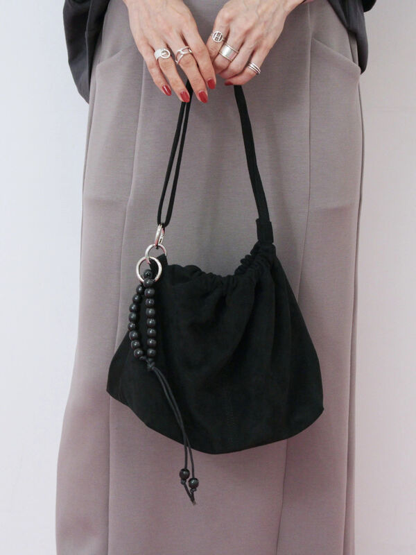 セール】 スエードショルダーバッグ（ブラック/ボルドー/ブラウン