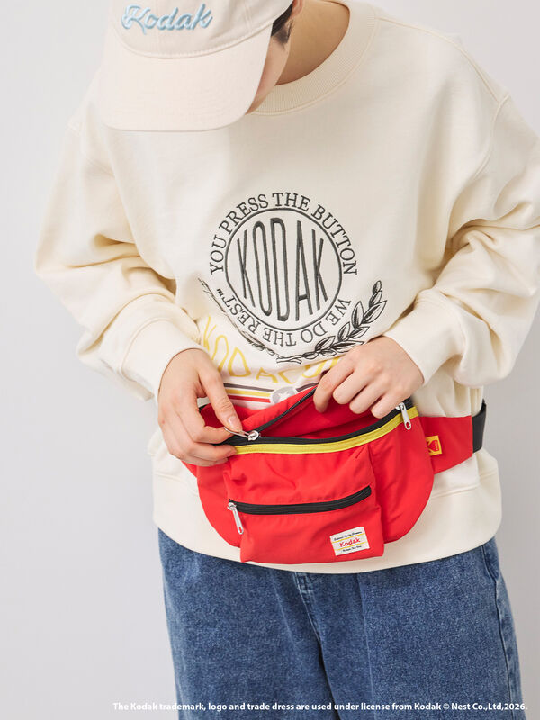 セール】 【KODAK】ウエストポーチ（ブラック/レッド/バッグ/バッグ