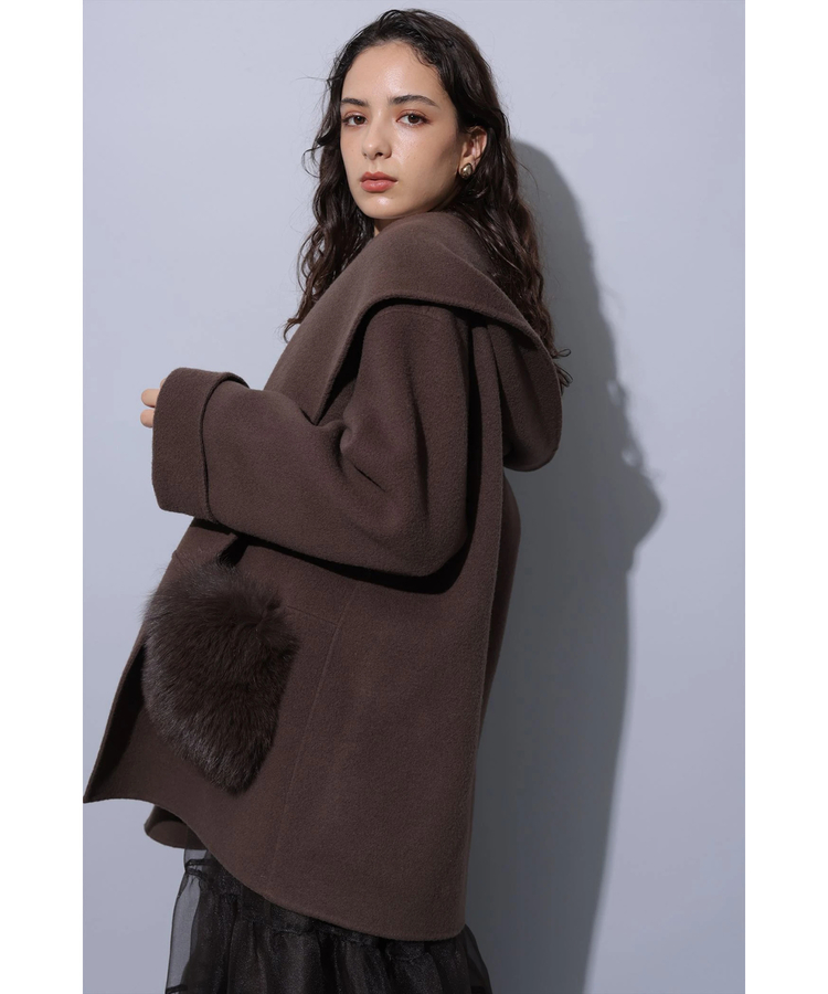 ファー付きフードリバーコート | コート | Arpege story（アルページュ