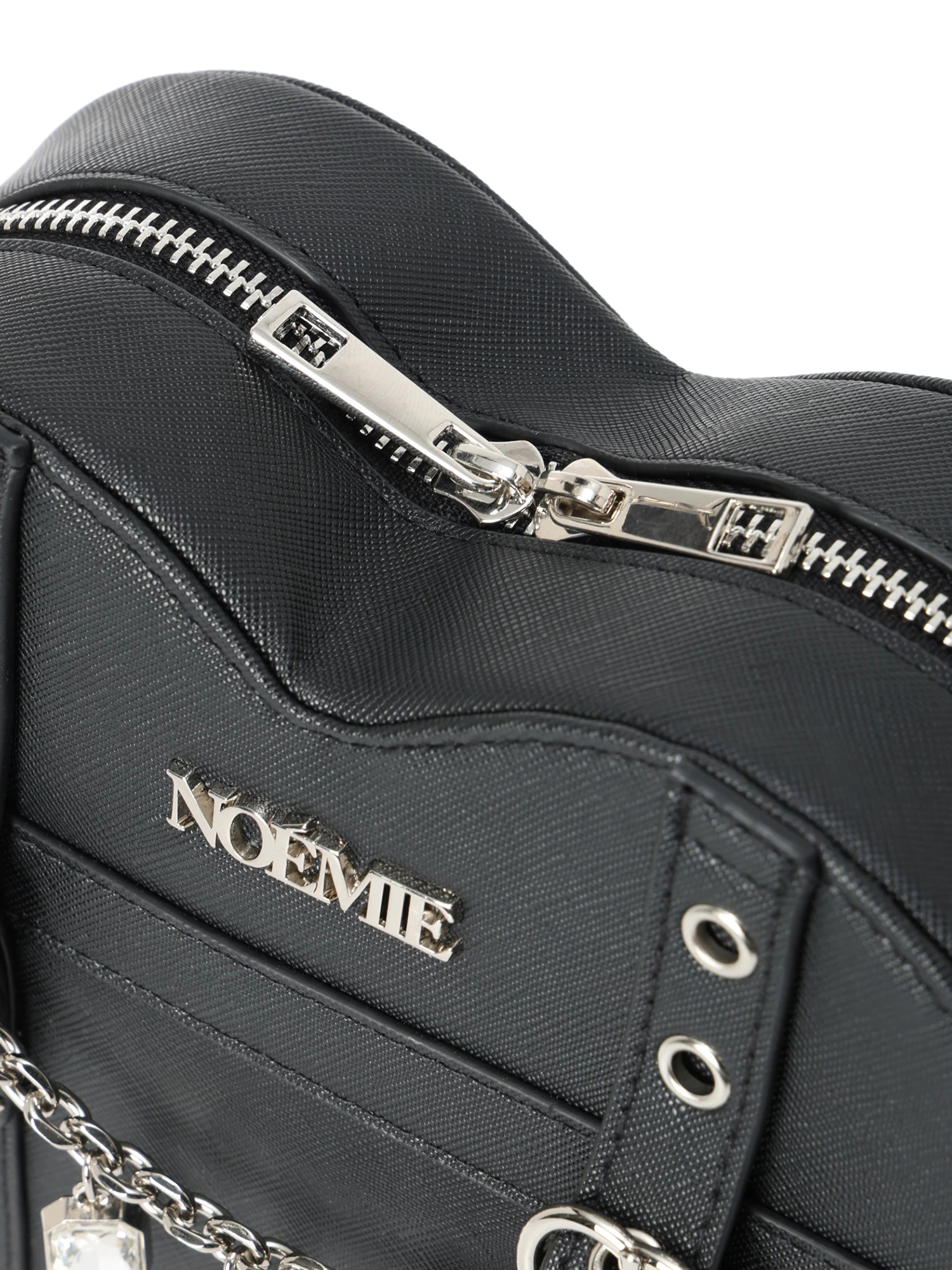 チェーン付きハートショルダーバッグ（ショルダーバッグ｜黒）｜【公式