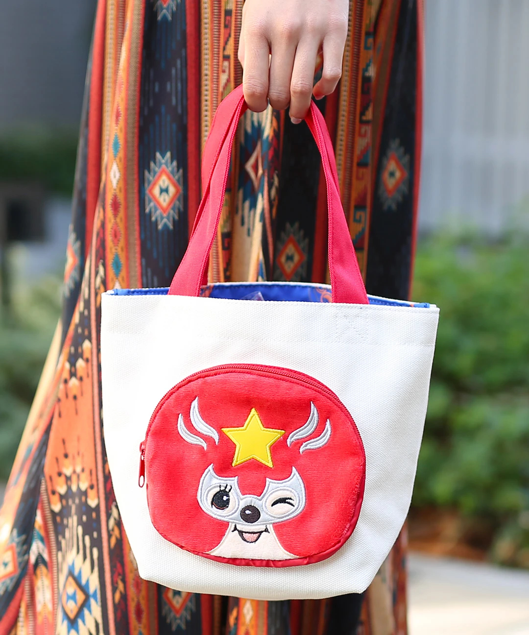 ね*様 ハンドメイド 丸底巾着 バッグ コヤンイサムチョン コヤンイサム