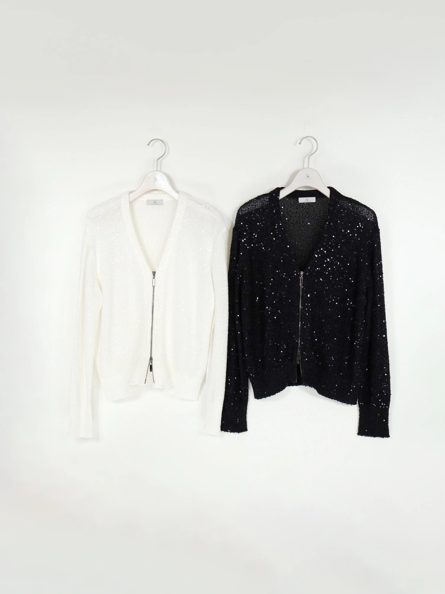 2026SS 新作】スパンコールジップカーディ / blancvert（ブランベール