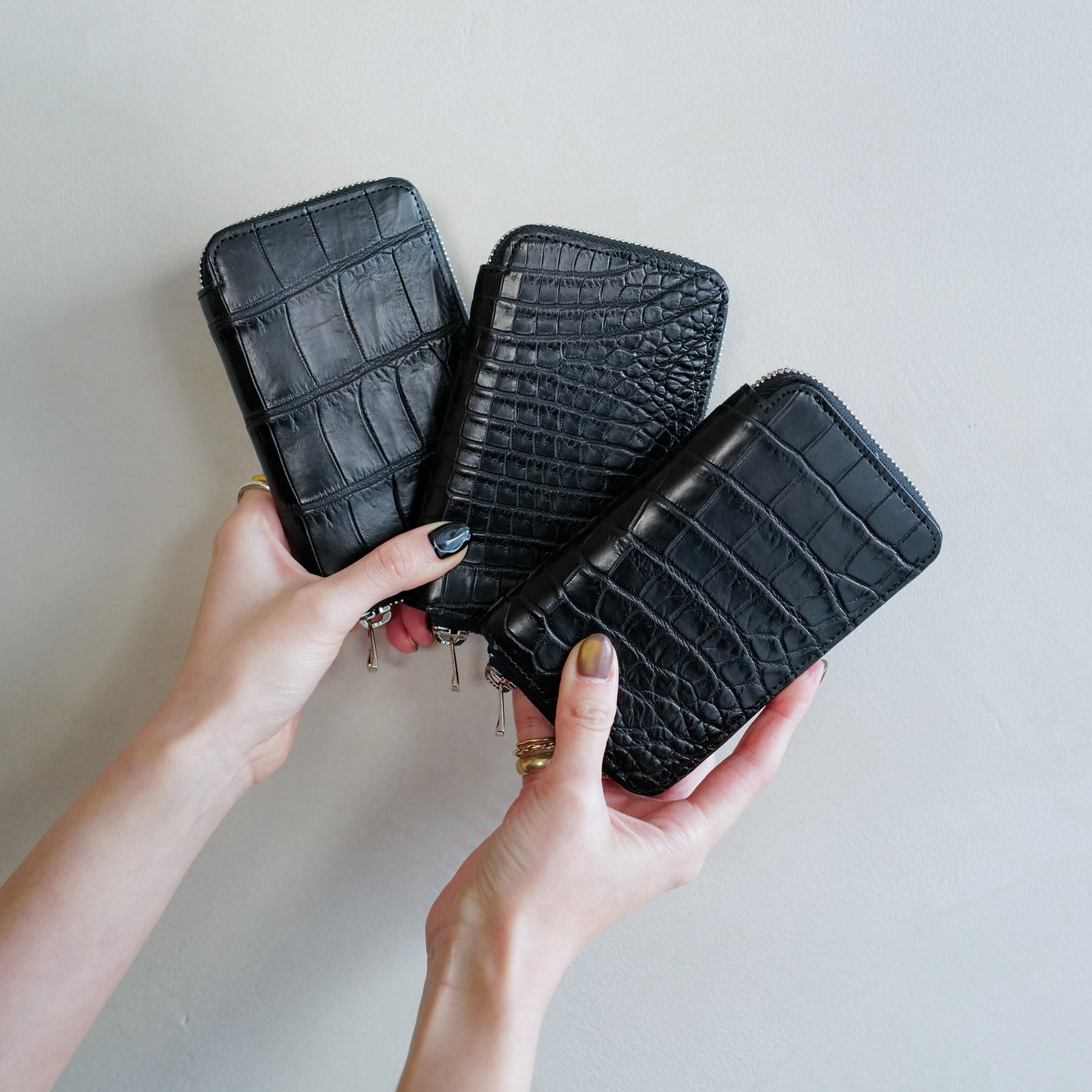 CRISTY SMART MID WLT .5 / CROCO（クロコダイル）| 本革ミディアム