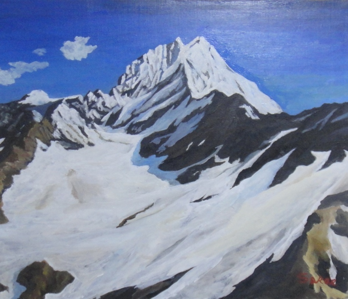 ヒマラヤの山タㇺセルク」 by SAKAE｜Artmeter｜暮らしを彩るアートが