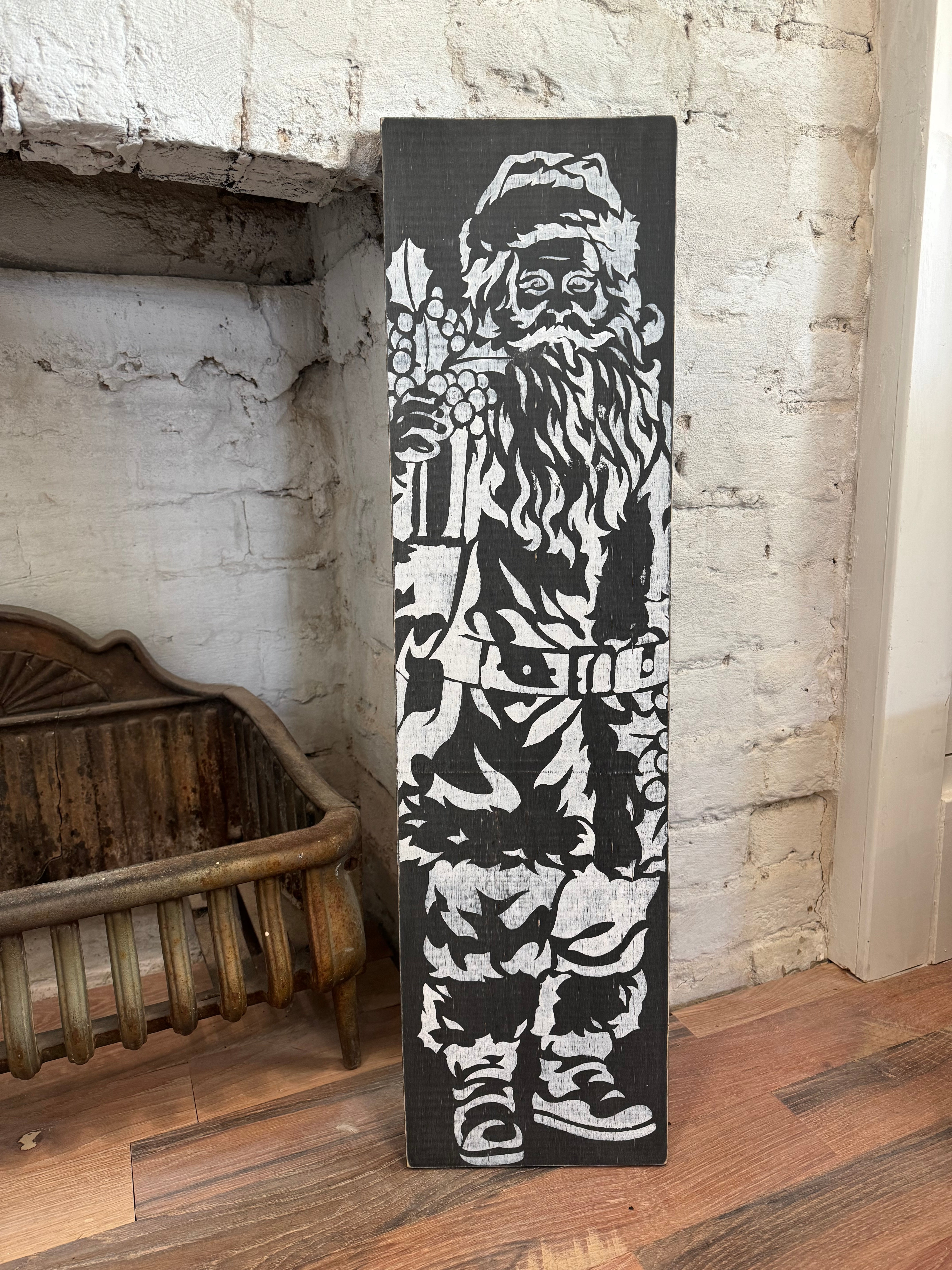 Santa Claus Porch Sign | JRV Stencils – Jami Ray Vintage