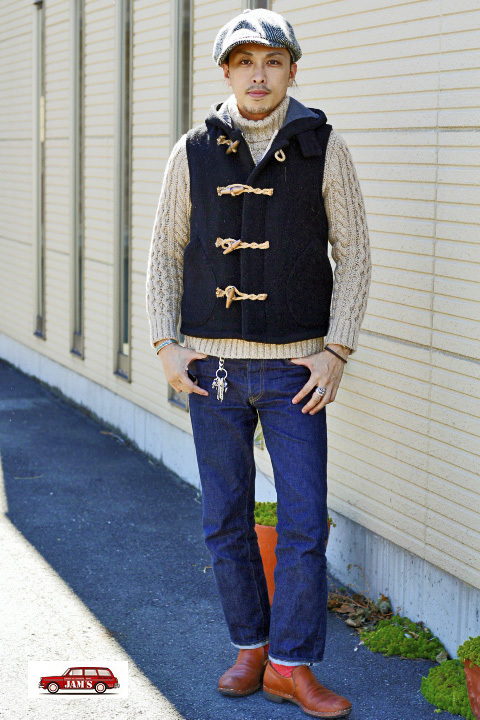 JELADO」 Duffel Vest ジェラード ダッフルベスト ウールメルトン