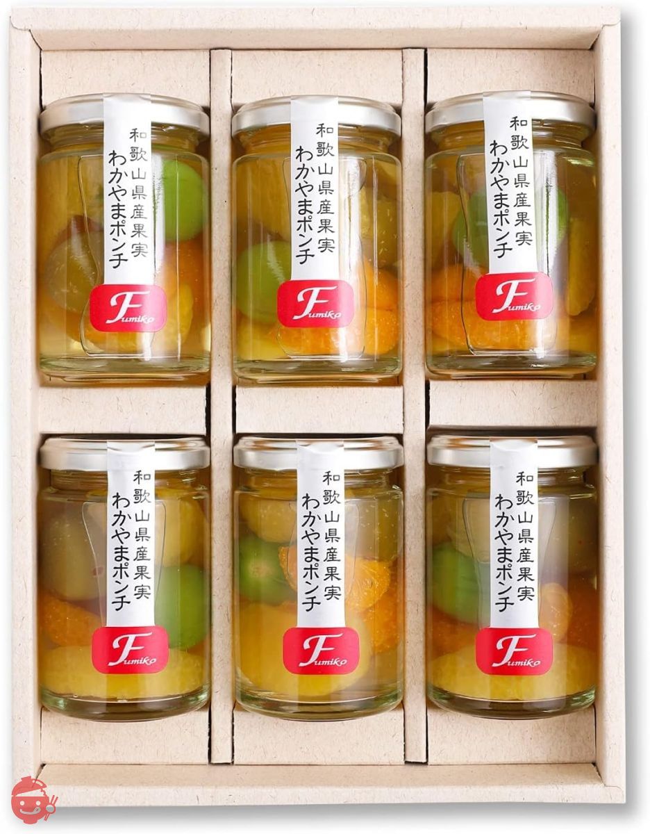 Fumiko Farm Sweets Gift Fruit Jelly Wakayama Punch 6 pieces Mikan