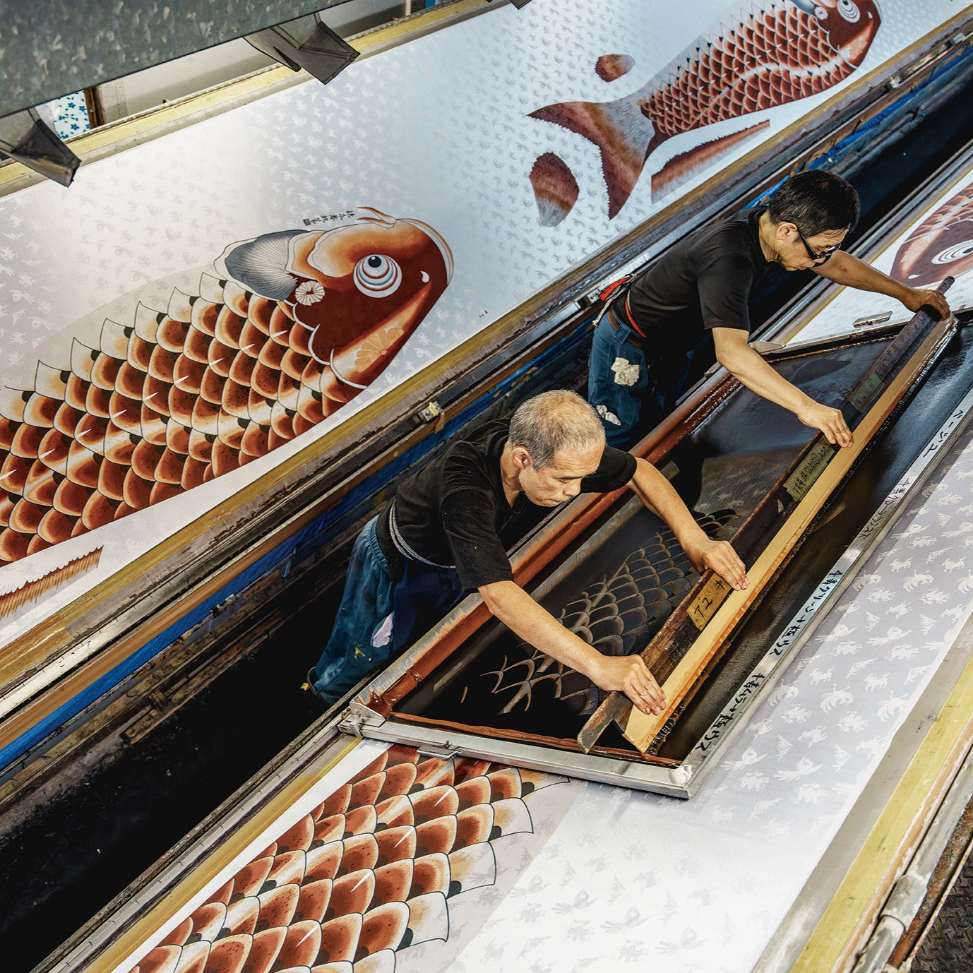 鯉のぼり | 卓上飾り | 献上手染友禅之鯉 京錦 | 徳永こいのぼり