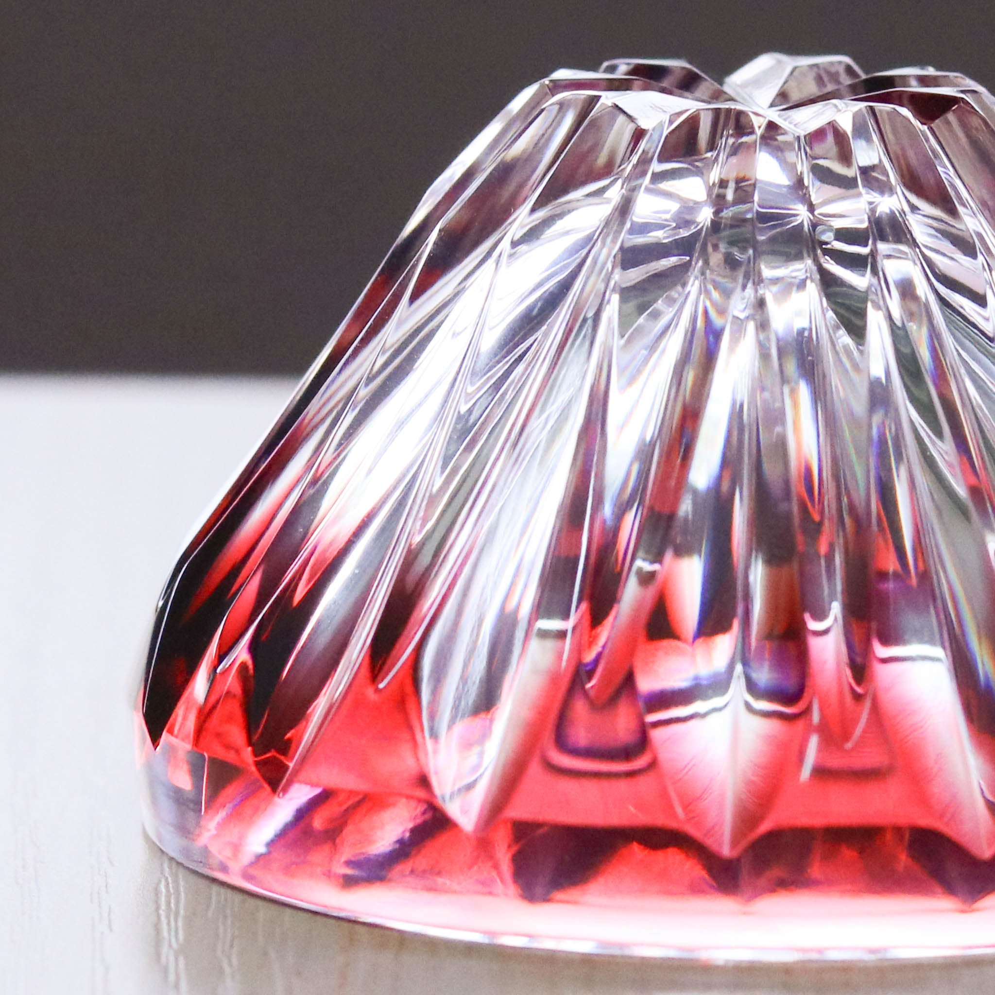 薩摩切子 盃 | 富士山 | 赤富士 | 薩摩びーどろ工芸