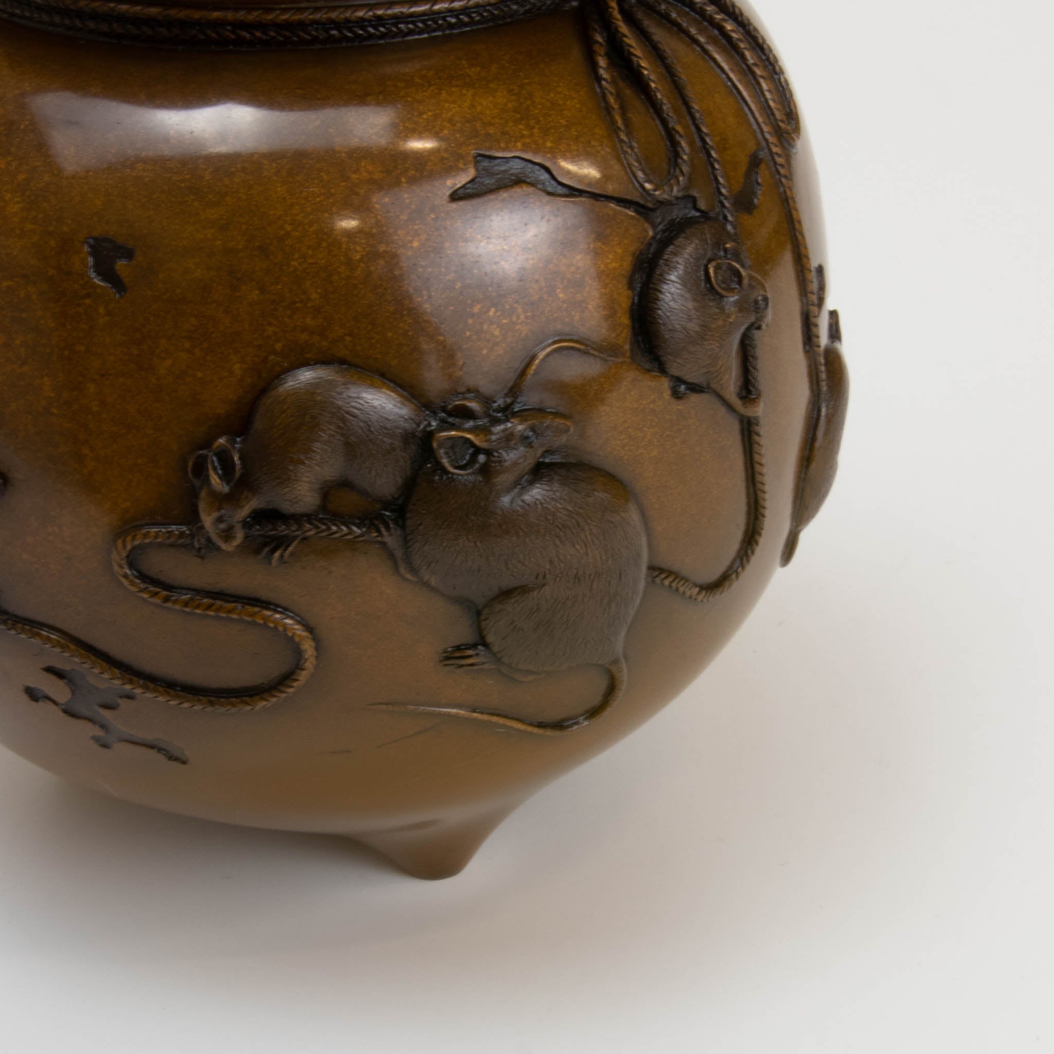 高岡銅器 香炉 | 福 焼色 | 銅 | 喜泉堂