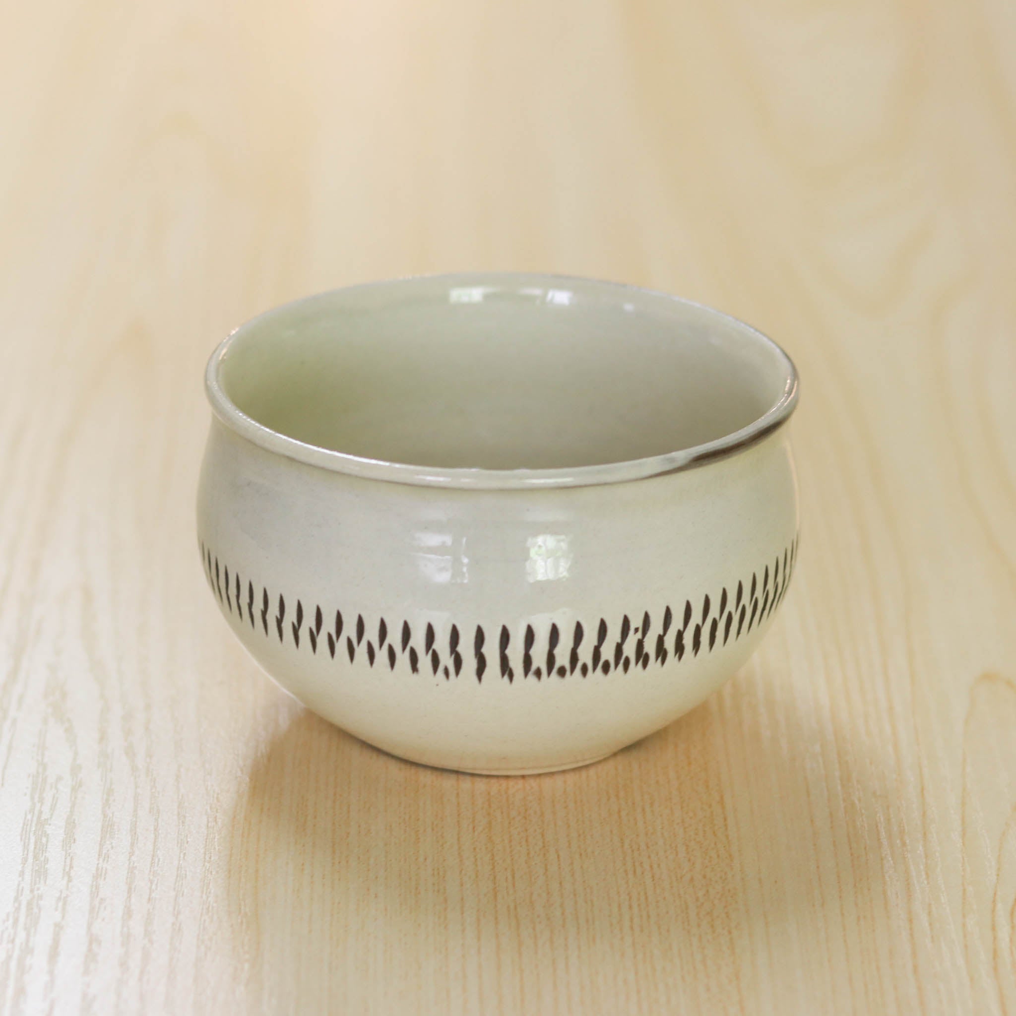 在庫限り】小鹿田焼 | カフェオレカップ | 白とび | 小袋定雄窯