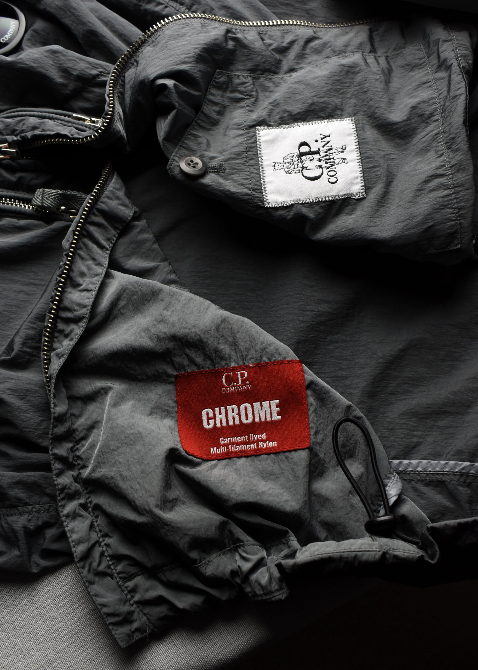 SS15 C.P. COMPANY (CP) CHROME MULTI ZIP TECH JACKET (M) - Jazzy Badger