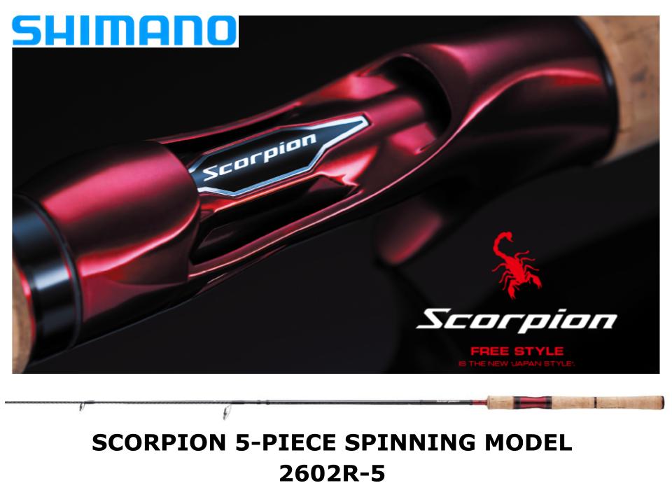 Shimano Scorpion 2602R-5 5-Piece Spinning Model – JDM TACKLE HEAVEN