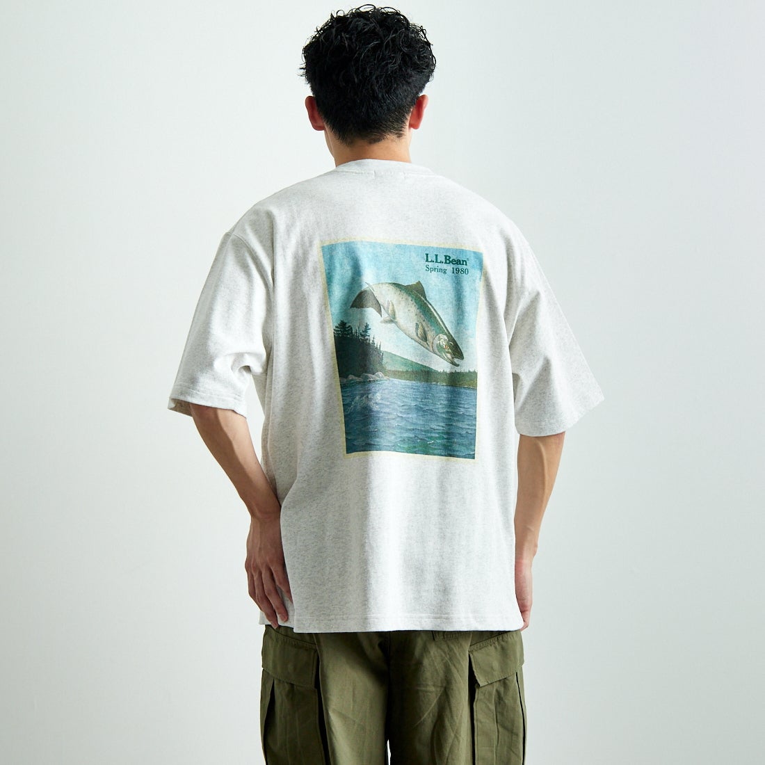 L.L.BEAN [エルエルビーン] 1980s カタログトラウトTシャツ [5275-0040