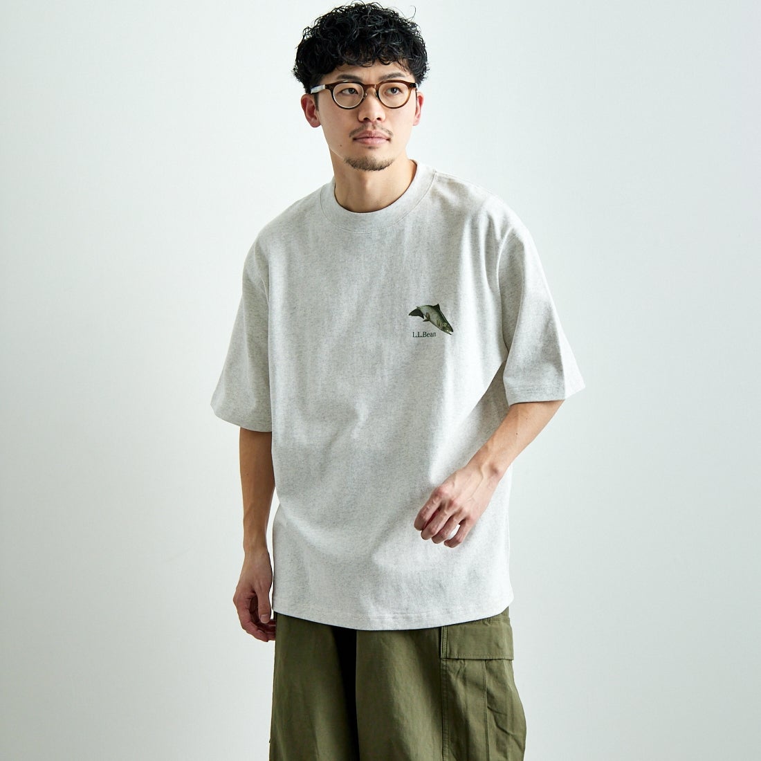 L.L.BEAN [エルエルビーン] 1980s カタログトラウトTシャツ [5275-0040