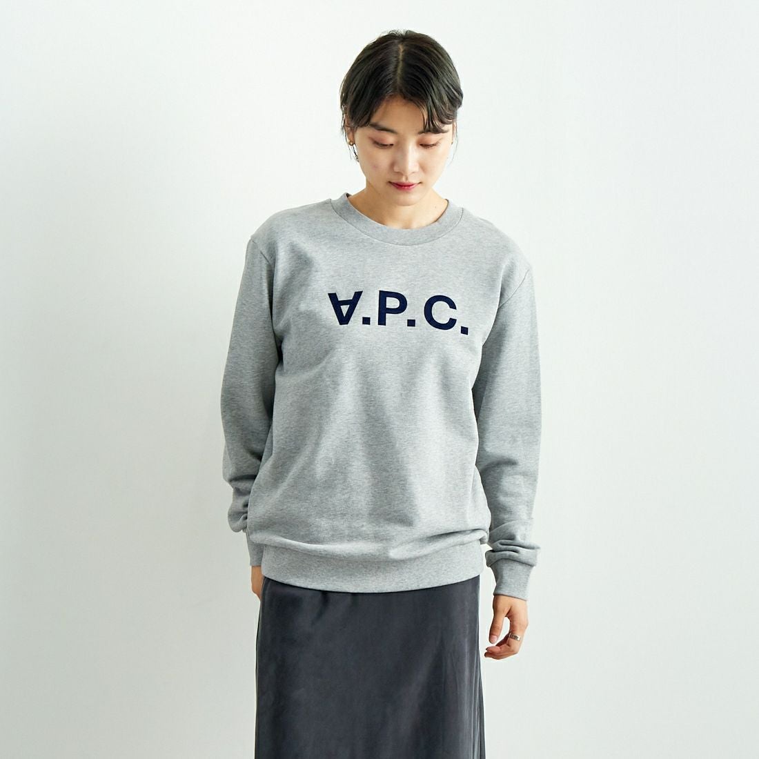 A.P.C. グレー ロゴ スウェット V.P.C. 反転ロゴ ☆A.P.C☆ トレーナー
