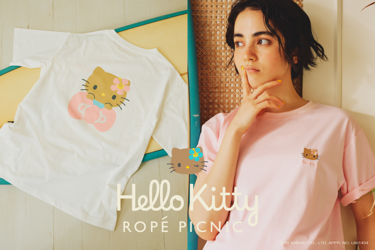 ROPE' PICNIC×HELLO KITTY」コラボレーション新しい年も「ハローキティ