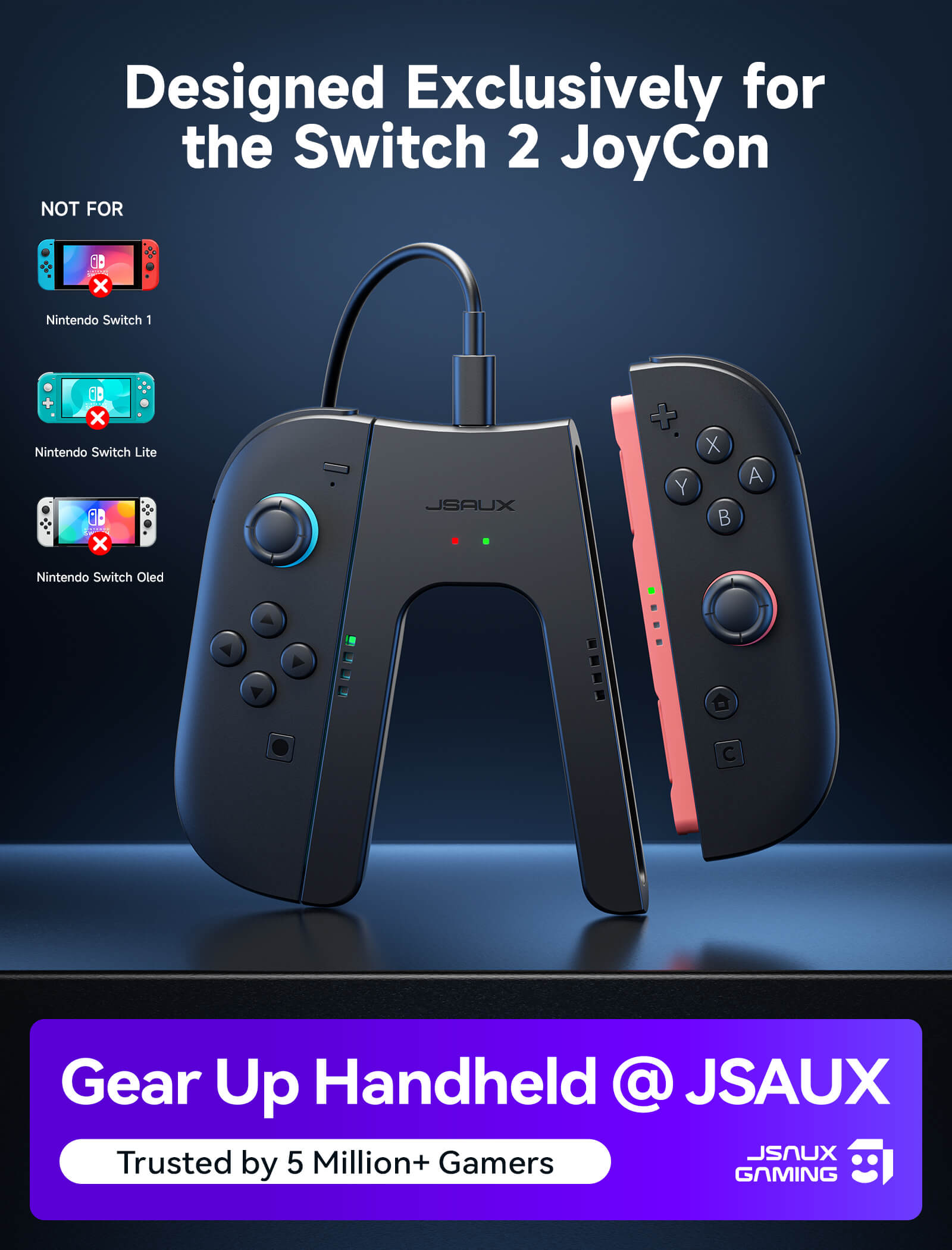 JoyVerse | Switch 2用 Joy-Con充電グリップ