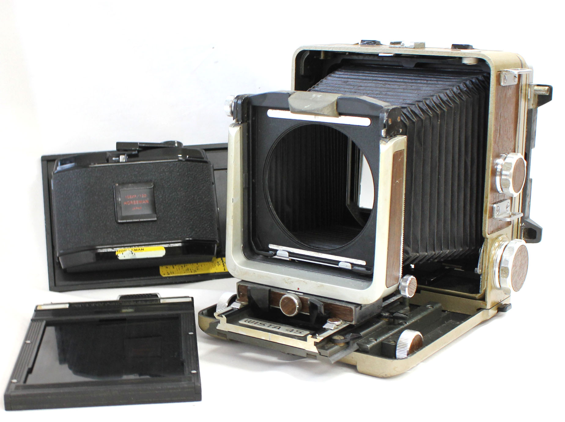 Wista 45 45D 4x5 Large Format Camera with Horseman 10EXP/120 6x7