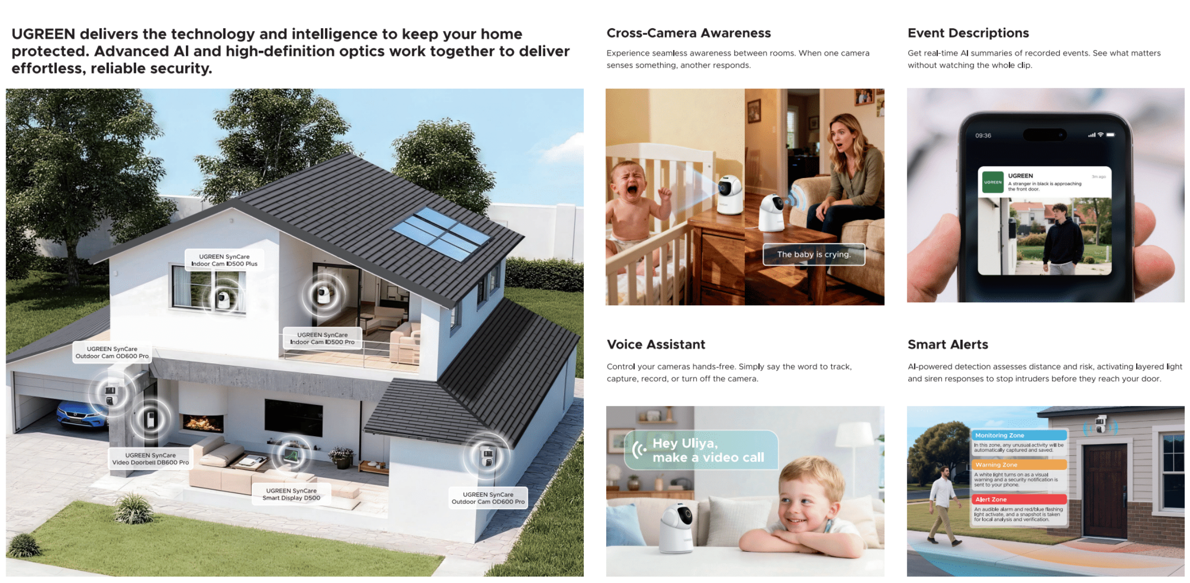 UGREEN、CES 2026でスマートホームセキュリティに参入──AIが“状況を