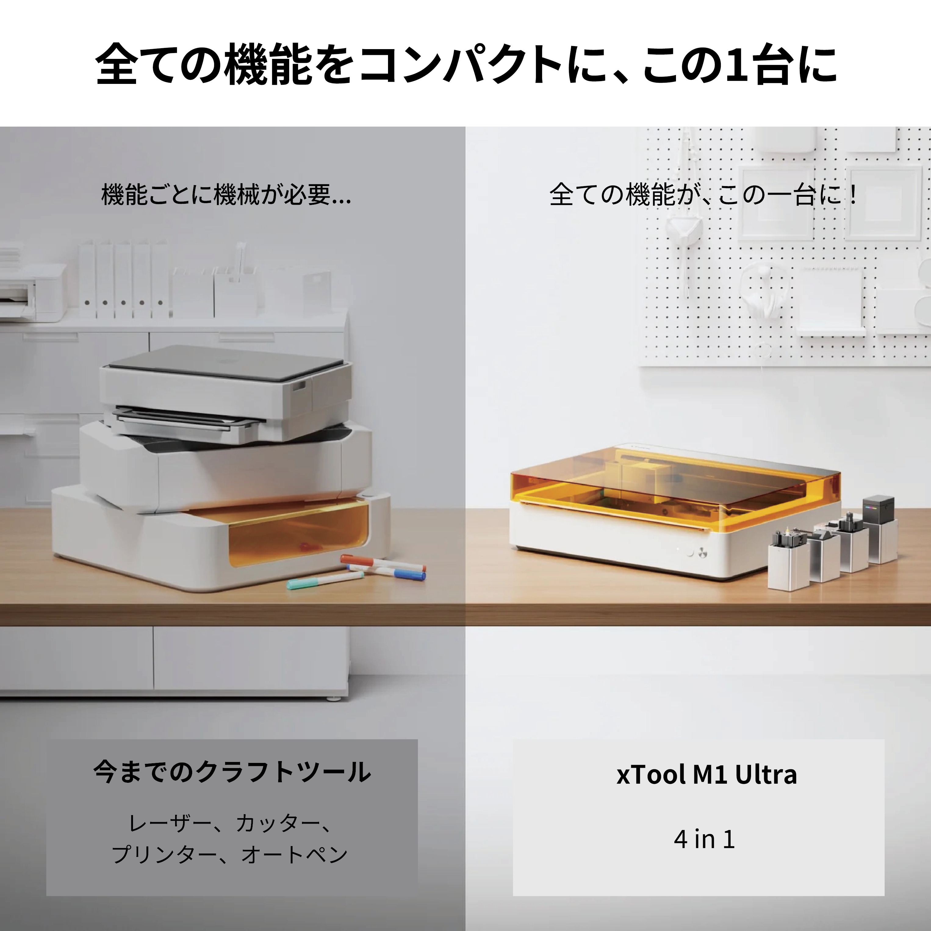 M1 Ultra 世界初！誰でも簡単にプロになれる 1台4役のクラフトマシン