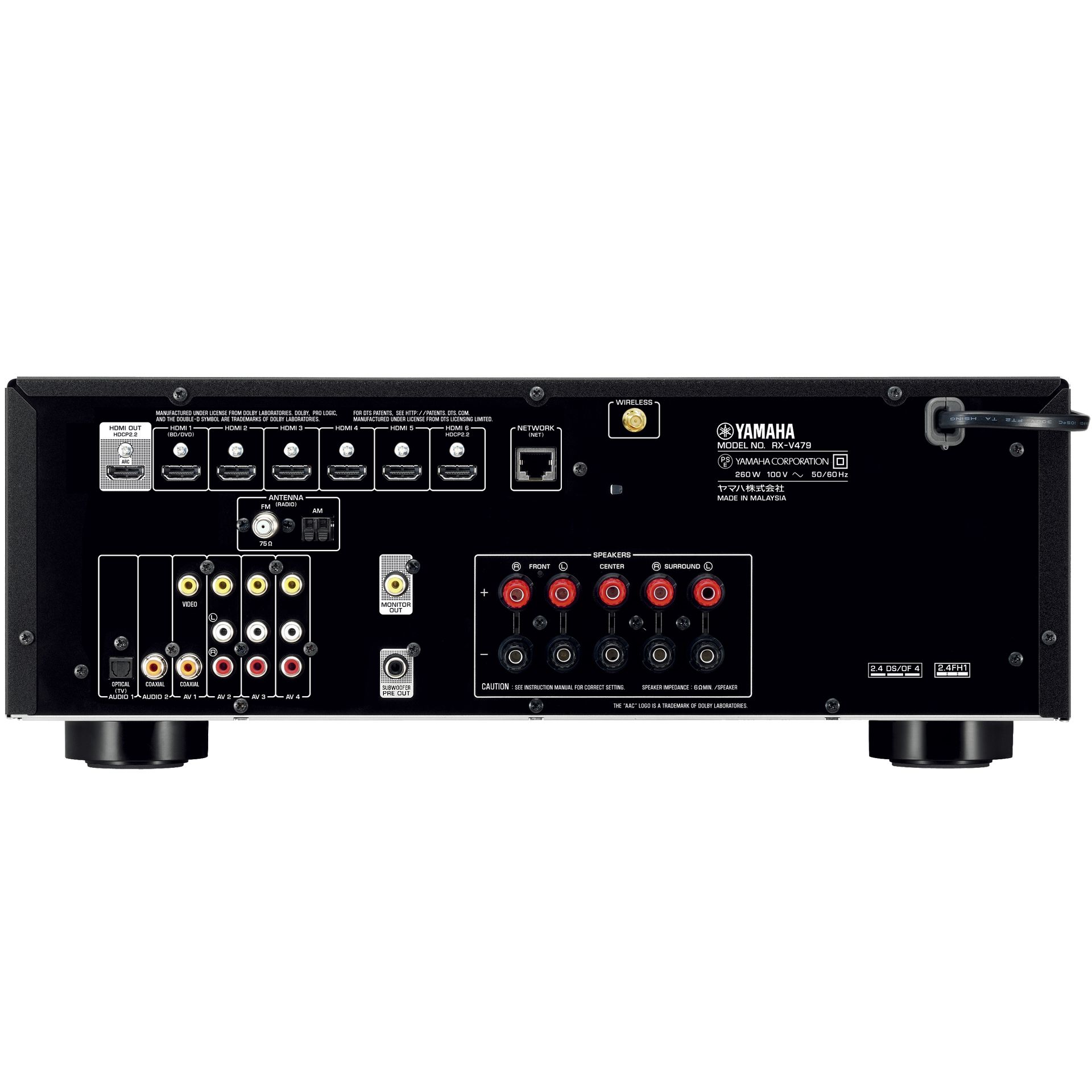ヤマハ | RX-V479 - AVアンプ - 概要