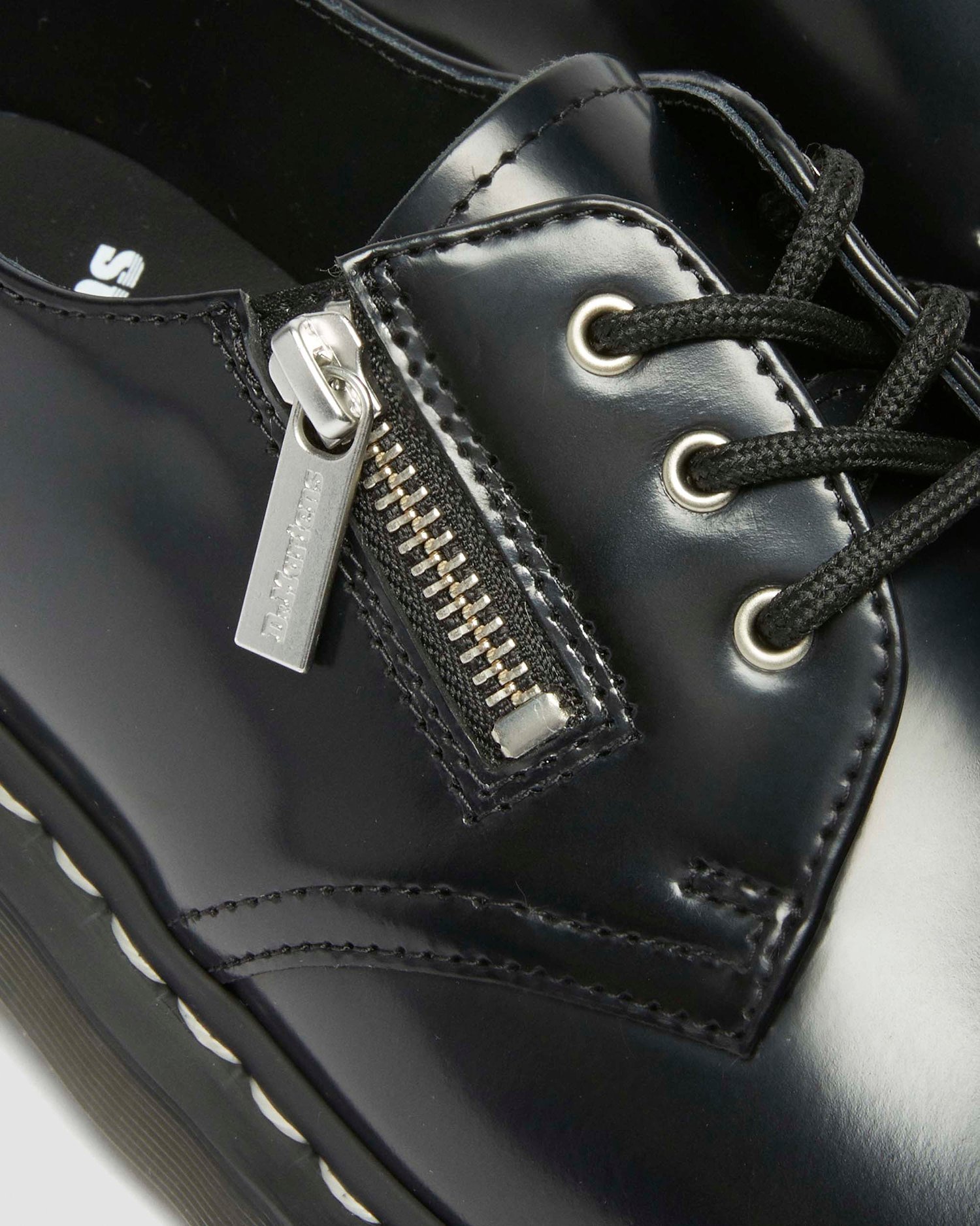 1461 ジップ ベックス ホワイトステッチ 3 ホール シューズ