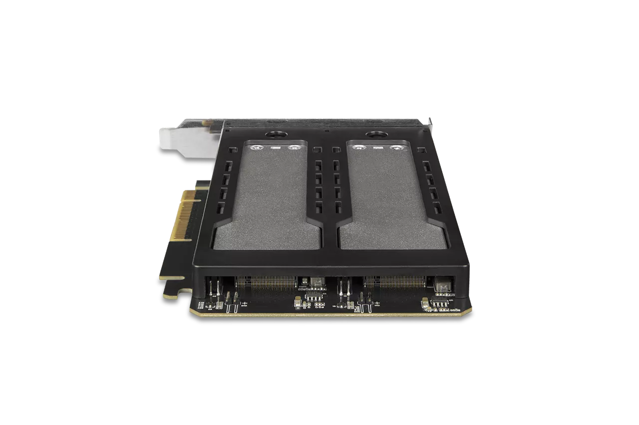 MB842MP-B_2 x M.2 NVMe SSD搭載用リムーバブルケース PCI Express