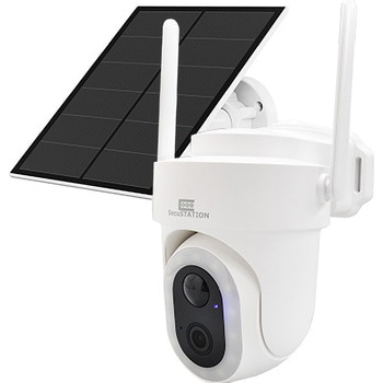 SecuSTATION ソーラーパネル付き電源不要 防犯カメラ SecuSTATION 防犯