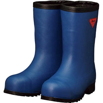 防寒安全長靴セーフティベアー#1011白熊(ネイビー)フード無し シバタ