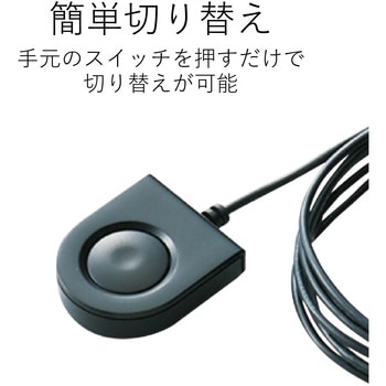KVM-HDHDU2 PC切替器 HDMI対応 手元スイッチ付 1個 エレコム 【通販