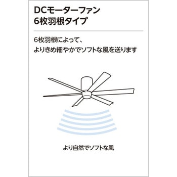 DC MOTOR FAN シーリングファン 6枚羽根タイプ 本体 ODELIC