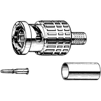 BCP-C3B 75Ω BNC型プラグ(圧着式) 1箱(20個) カナレ電気 【通販