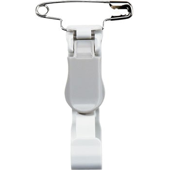 名札用クリップ プラスチック製 安全ピン付 オープン工業 名札用パーツ