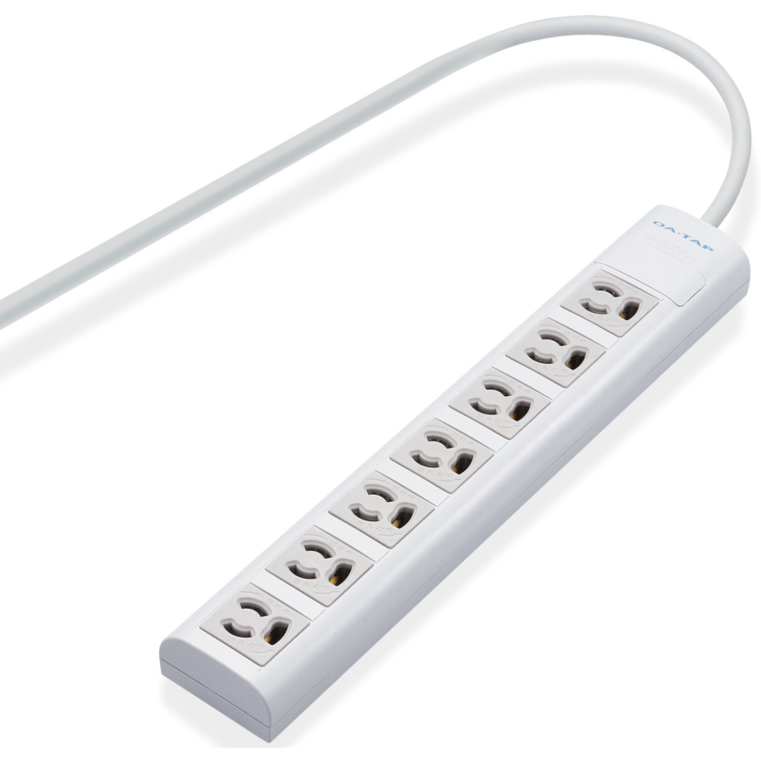 T-H3730NM 延長コード 電源タップ 3P 7個口 マグネット付 3P→2P変換