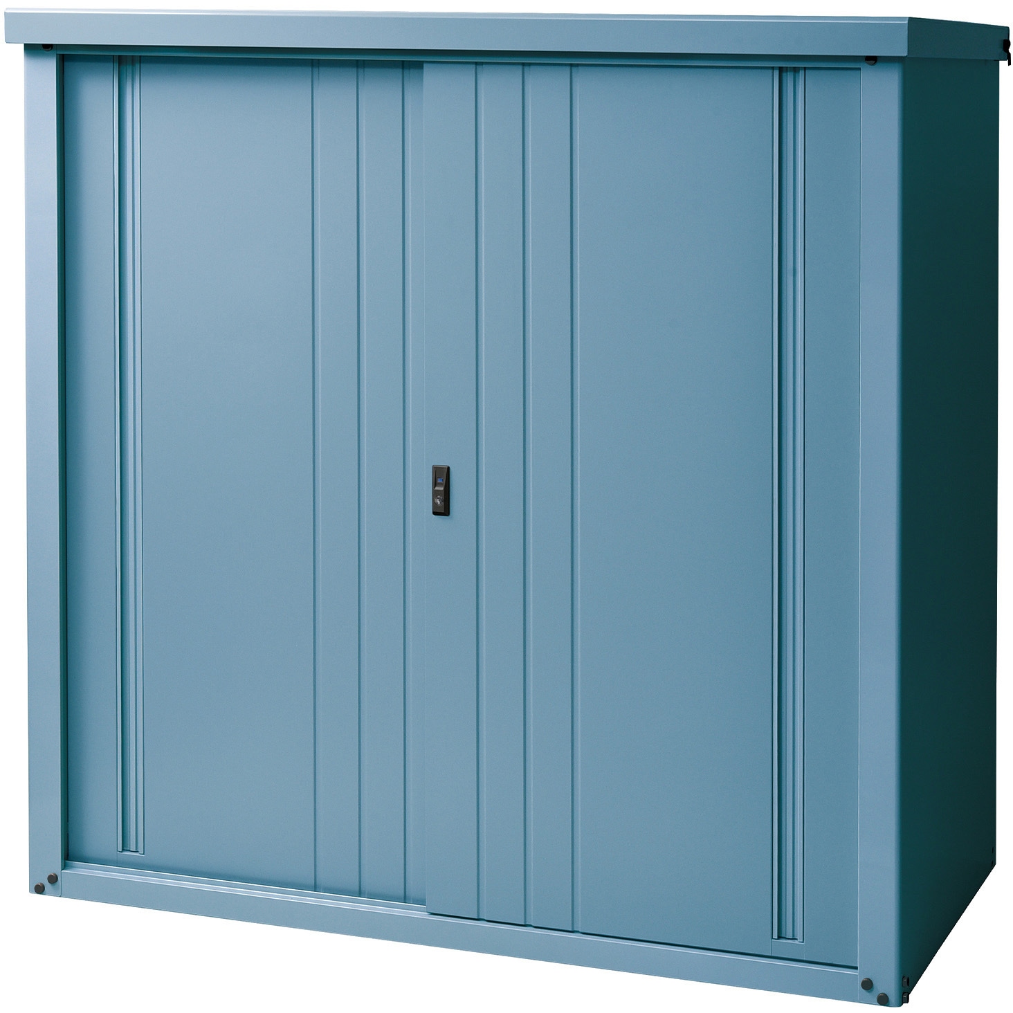 KSLB-1515(CB) スチール収納庫 物置き 幅152 奥行79 高さ153 YAMAZEN