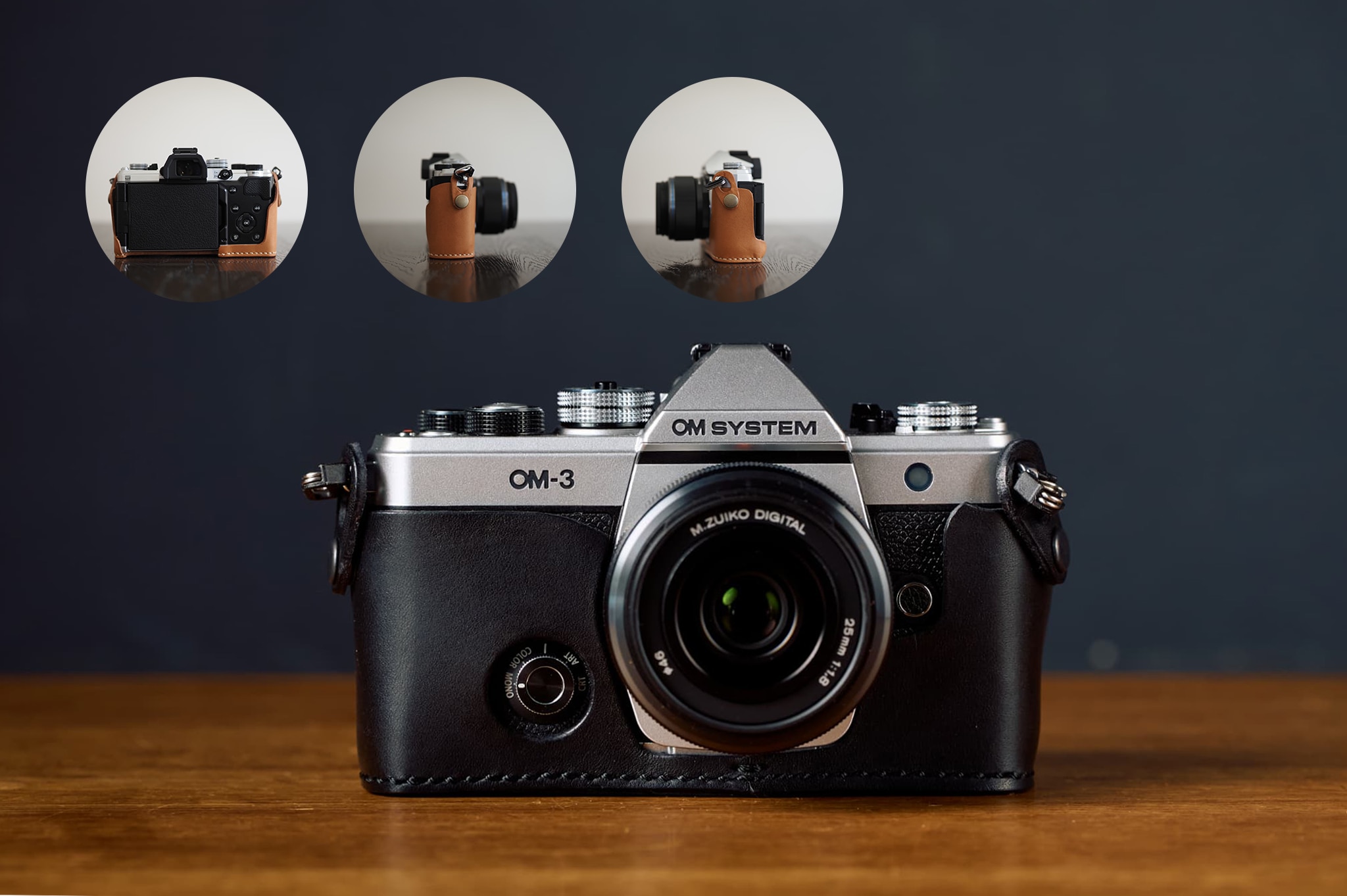 ROBERU OM-3本革ホルダー＆LeonCSストラップセット| OM SYSTEM公式