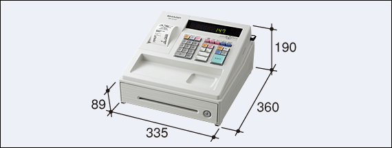 SHARP シャープ　電子レジスター　XE–A147–W ACアダプター付き Amazon | シャープ 電子レジスタ 8部門 ホワイト系 XE-A147-W