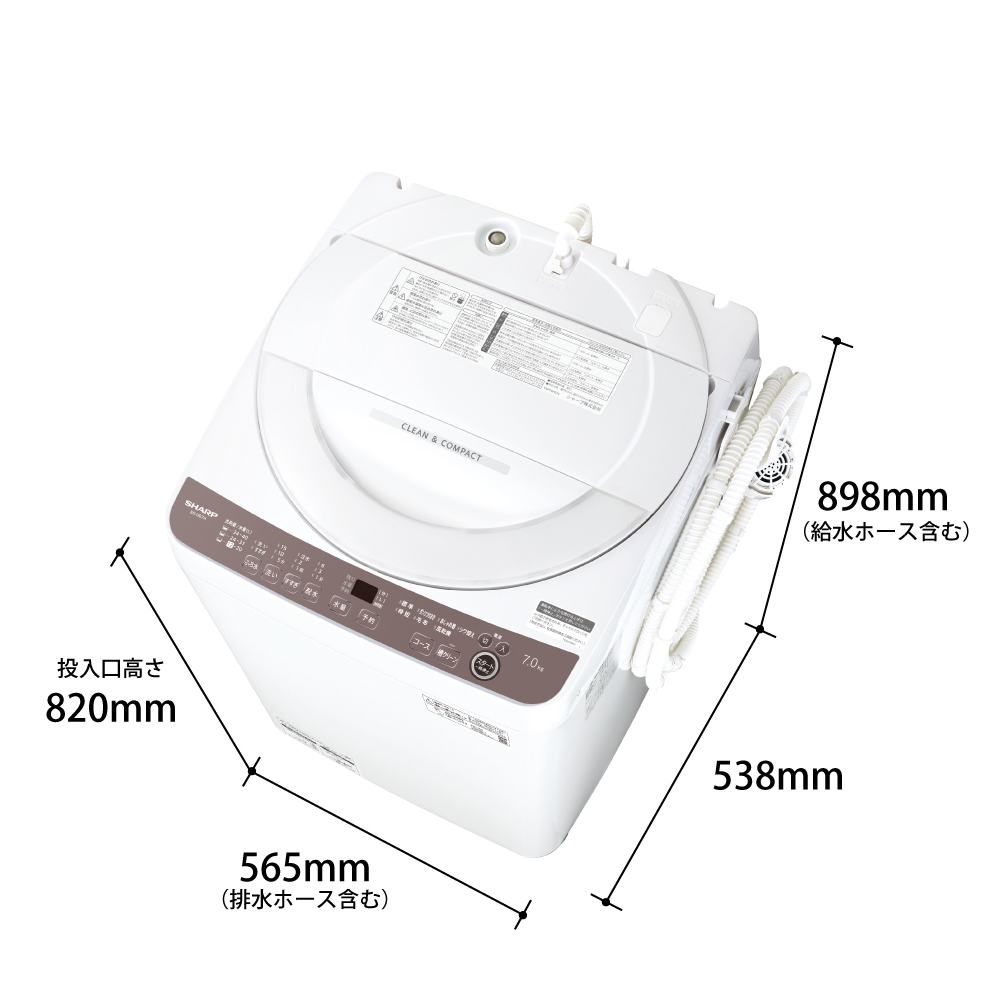 ES-GE7H | 洗濯機：シャープ