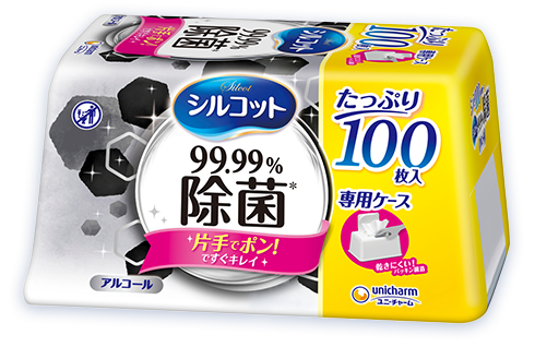 シルコットウェットティッシュ／99.99％除菌100枚入 【ユニ・チャーム