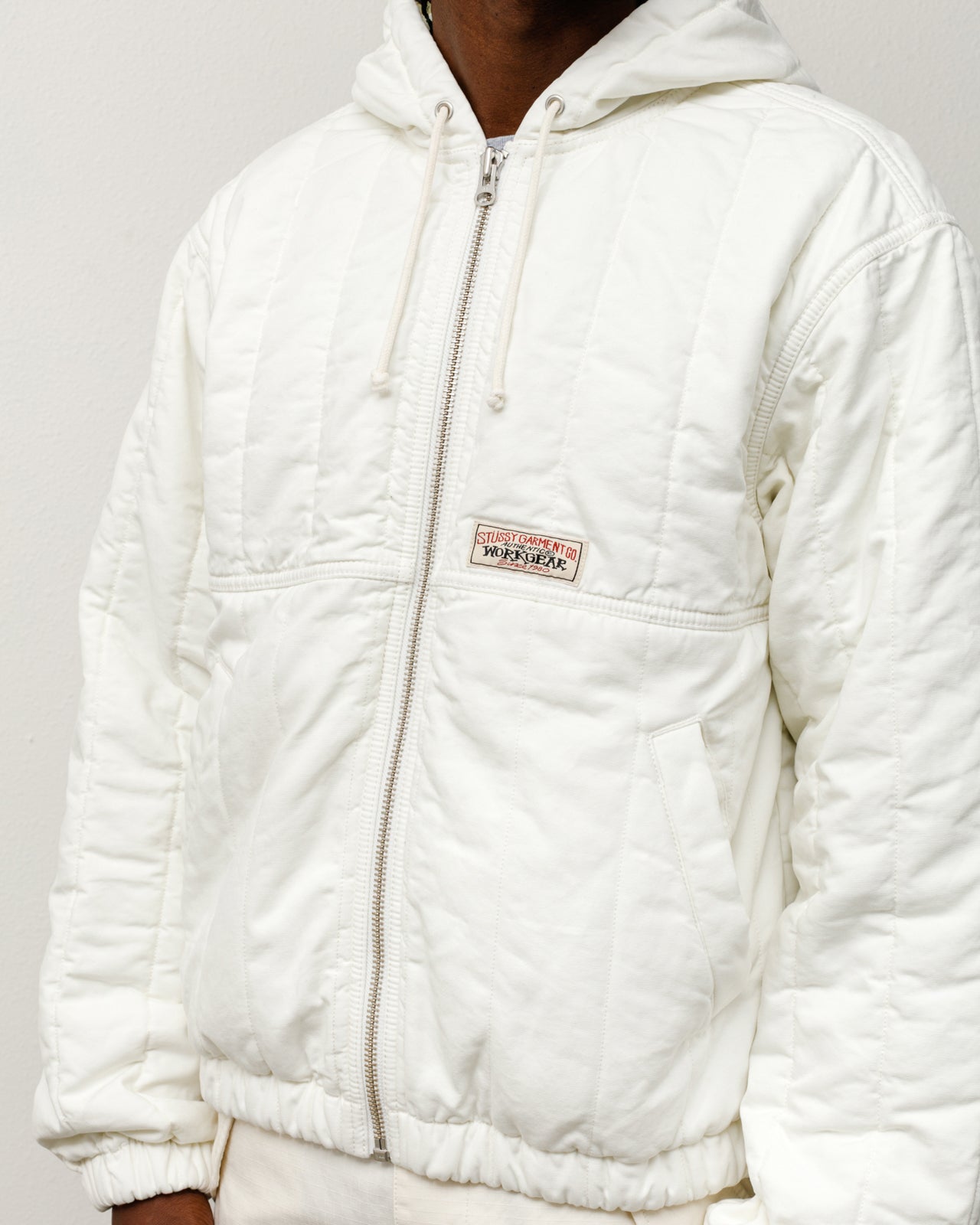 Quilted Canvas Work Jacket – Bone | Outerwear | Stüssy Japan