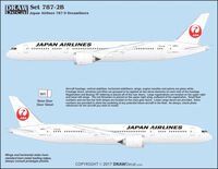 Boeing 787-9 Dreamliner - Japan Airlines Oneworld Draw Decal -20