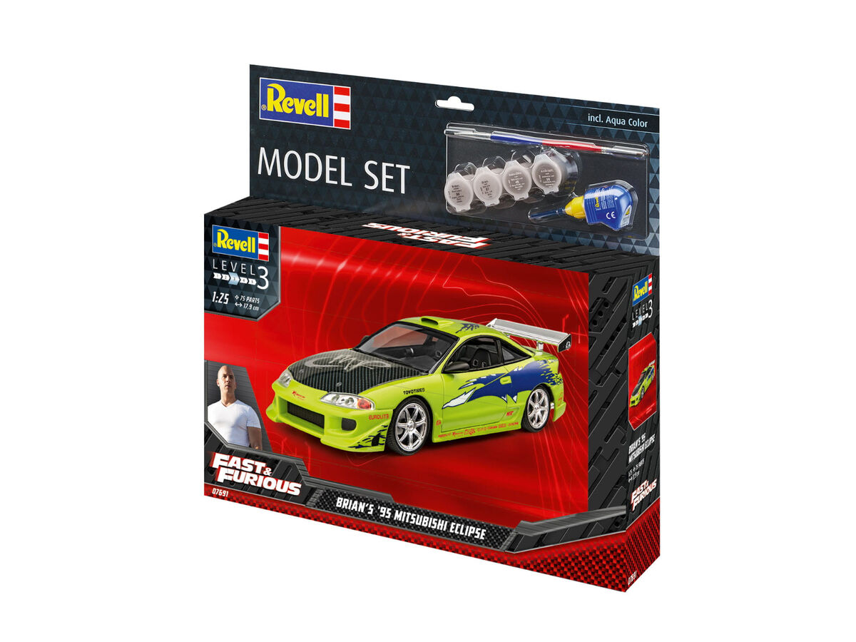 Fast & Furious Brian's 1995 Mitsubishi Eclipse - Model Set Revell