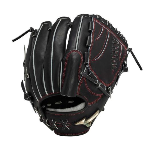 ほぼ未使用】Global Elite 軟式グローブ 黒/赤 菅野モデル 投手用 ほぼ